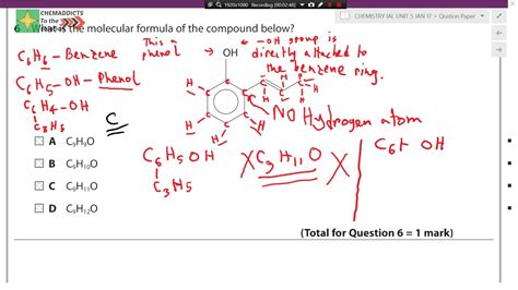 Write the molecular formula of the following compounds and draw .